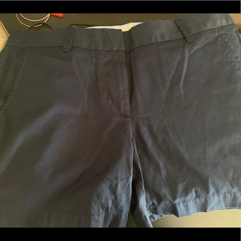 Navy chino shorts